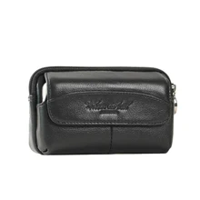 Чехол для телефона из натуральной воловьей кожи, чехол для телефона, кошелек для сигарет, денег, набедренных ремней, поясная сумка, подарок для отца