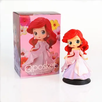 

With Box Disney Princess Figures Rapunzel Belle Cinderella Alice Snow White Ariel Frozen Action Figures PVC Model Collection