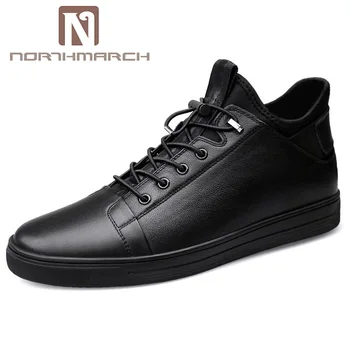 

NORTHMARCH Shoes Men's Sneakers Genuine Leather Fashion Flat Shoes Men Breathable Casual Shoes For Men Zapatos Cuero Hombre