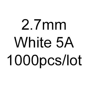 Горячая Распродажа 1000 шт 0,8-3,0 мм 5A Круглый Европейский звездчатый CZ свободный Синтетический Белый кубический цирконий камень для ювелирных изделий - Цвет: 2.7mm-5A-1000pcs