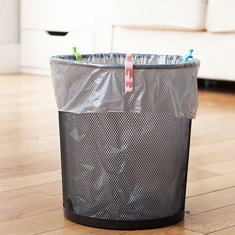 Hoomall 6 шт./лот практичный Домашний Органайзер зажим для мусорного ведра мешок зажим для мусорного ведра мешки для мусора нескользящий зажим для мусорного бака