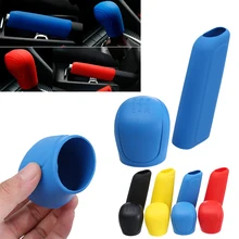 2 шт./1 Набор, универсальный ручной автомобильный чехол для ручного тормоза, силиконовый чехол для рычага переключения передач, разноцветная шестерня, рычаг переключения передач, рукоятка ручного тормоза