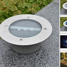 Светодиодный Светодиодный светильник на солнечной батарее, светодиодный светильник для сада, газон, закаленное стекло, солнечные светодиодные грунтовые светильники