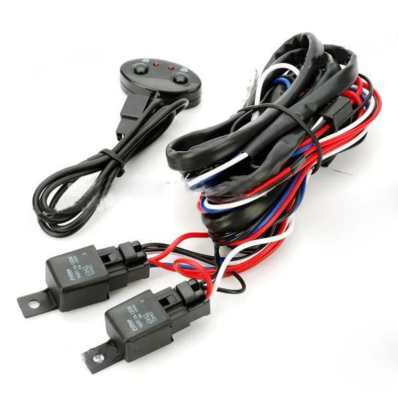 

40A relay harness 30A Fuse Car light power switch On/off cable set for Offroad 4x4 ATV Truck Trailer RV Boat 4WD Fog Spot lights