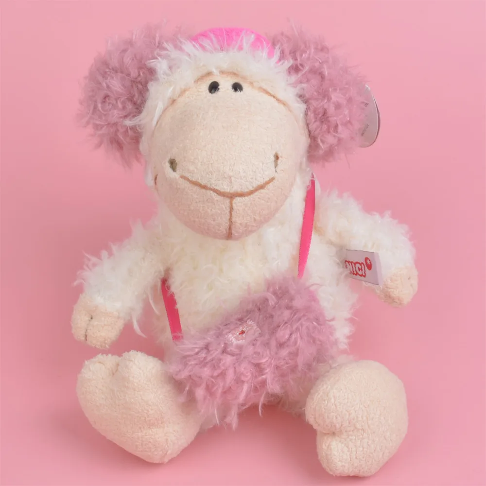 25 50cm Pink Headset Sheep Stuffed Plush Toy for Cute Baby/ Kids Gift