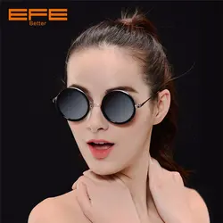 EFE круглые женские солнцезащитные очки винтажные панк Солнцезащитные очки для мужчин брендовые дизайнерские зеркальные линзы очки KS8770
