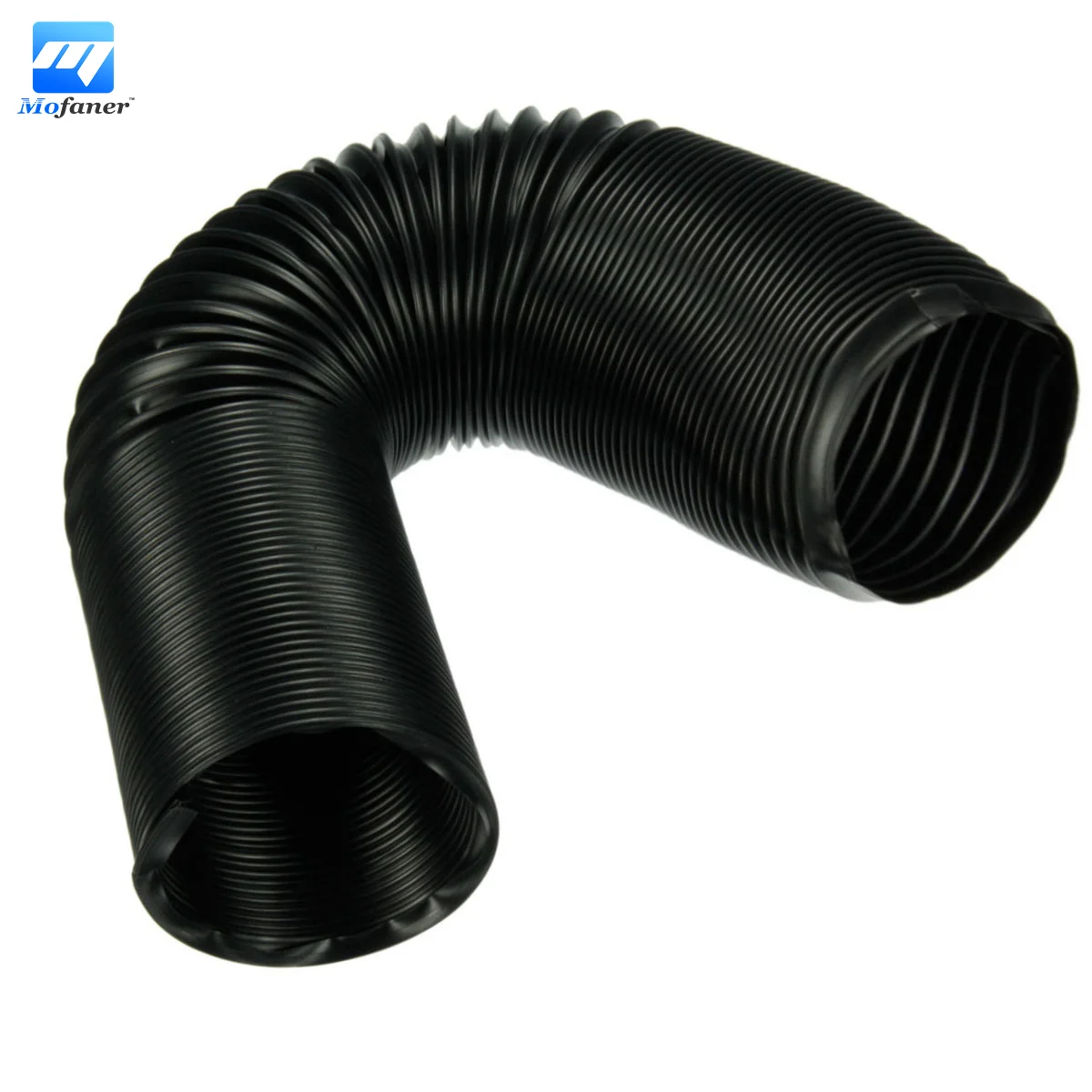 New 1m 80mm Black Car Air Filter Intake Cold Air Ducting Feed Hose Pipe