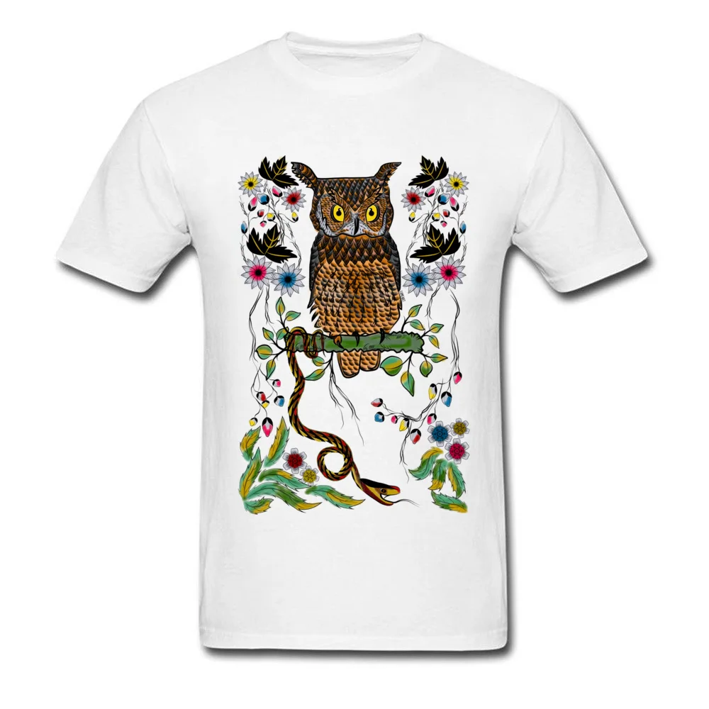 Vibrant Jungle Owl and Snake_white