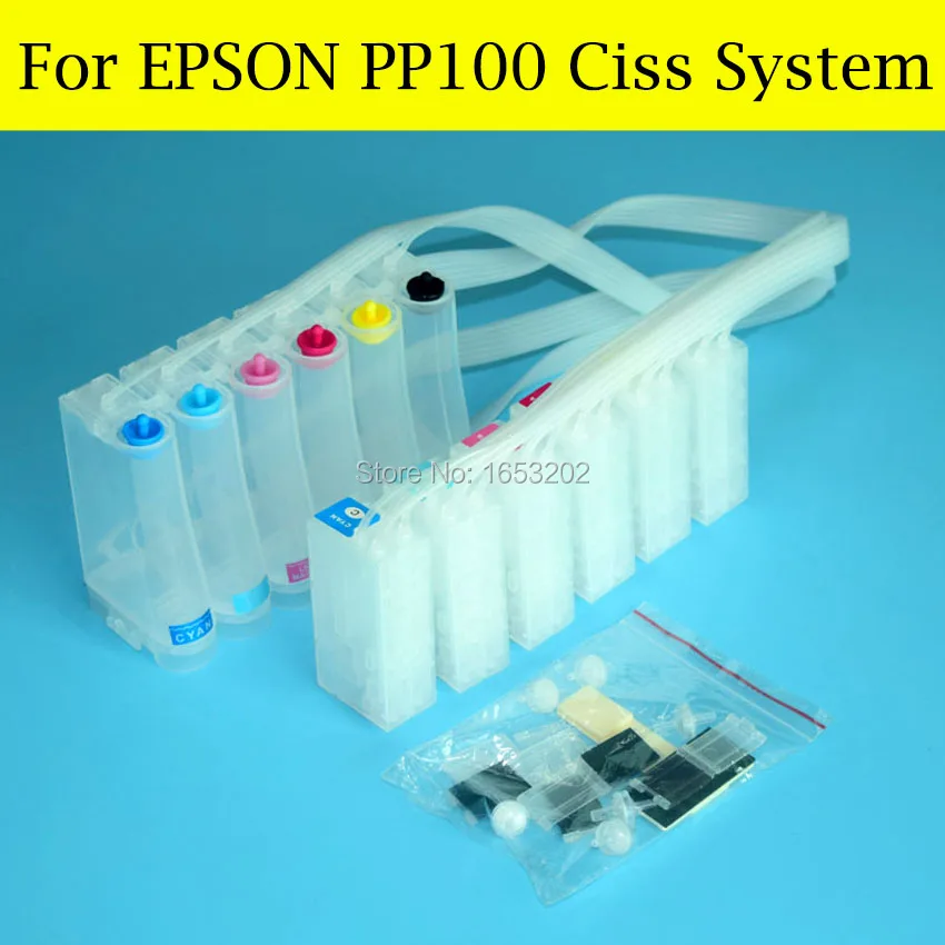 Ciss com Chip Decodificador para Epson Sistema de Abastecimento Contínuo de Tinta Conjunto Pp100 Pp50 Pp100ii Pp-100ii 1 Boa Pp-100n Pp-100