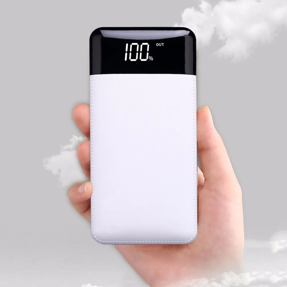 Новый внешний аккумулятор 20000 мАч с двумя USB портами быстрой зарядкой и ЖК