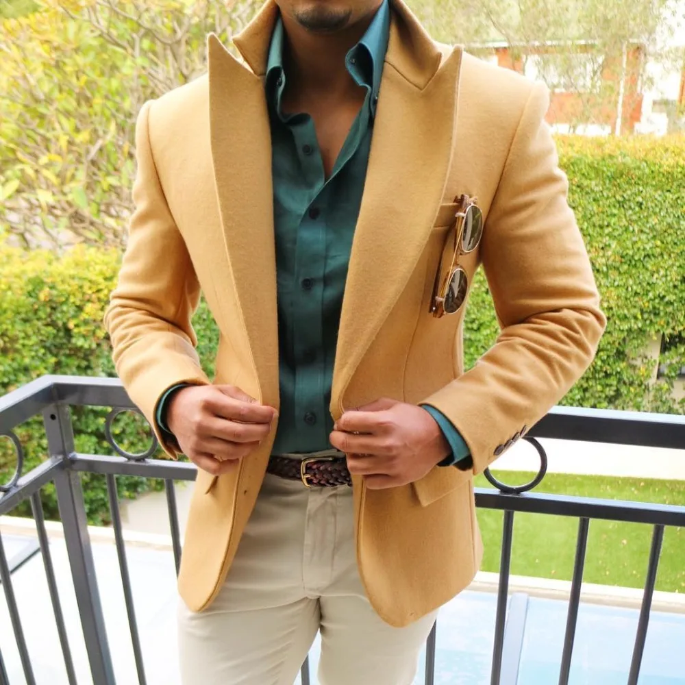 2019-Brun-Costume-Veste-Pour-Hommes-Loisirs-Laine-Tweed-Balzer-Formelle-Revers-Cran-Affaires-Slim-Fit (3)
