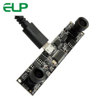

ELP 720P Cmos OV9712 sensor Mjpeg YUY2 dual lens stereo usb camera with UVC for Robot vision