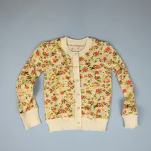 WINTER GIRL SWEATER FLOWER PRINTED CHILDREN SWEATER hts1601