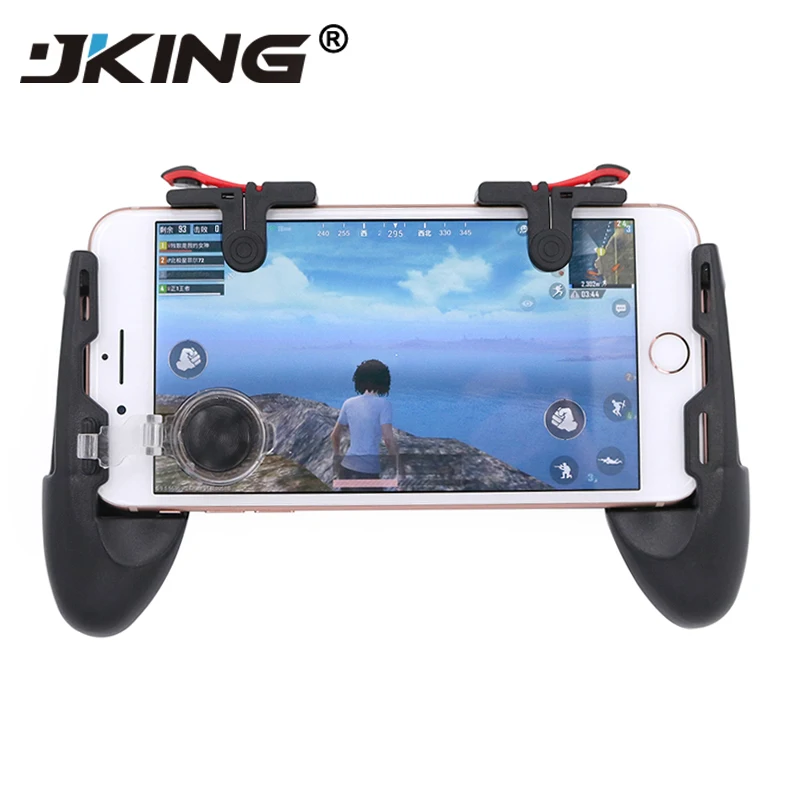 

JKING game controller Handle holder gamepad For iphone L1/R1 Shooter Trigger Fire Button Aim Key Shooting for PUBG Knives Out