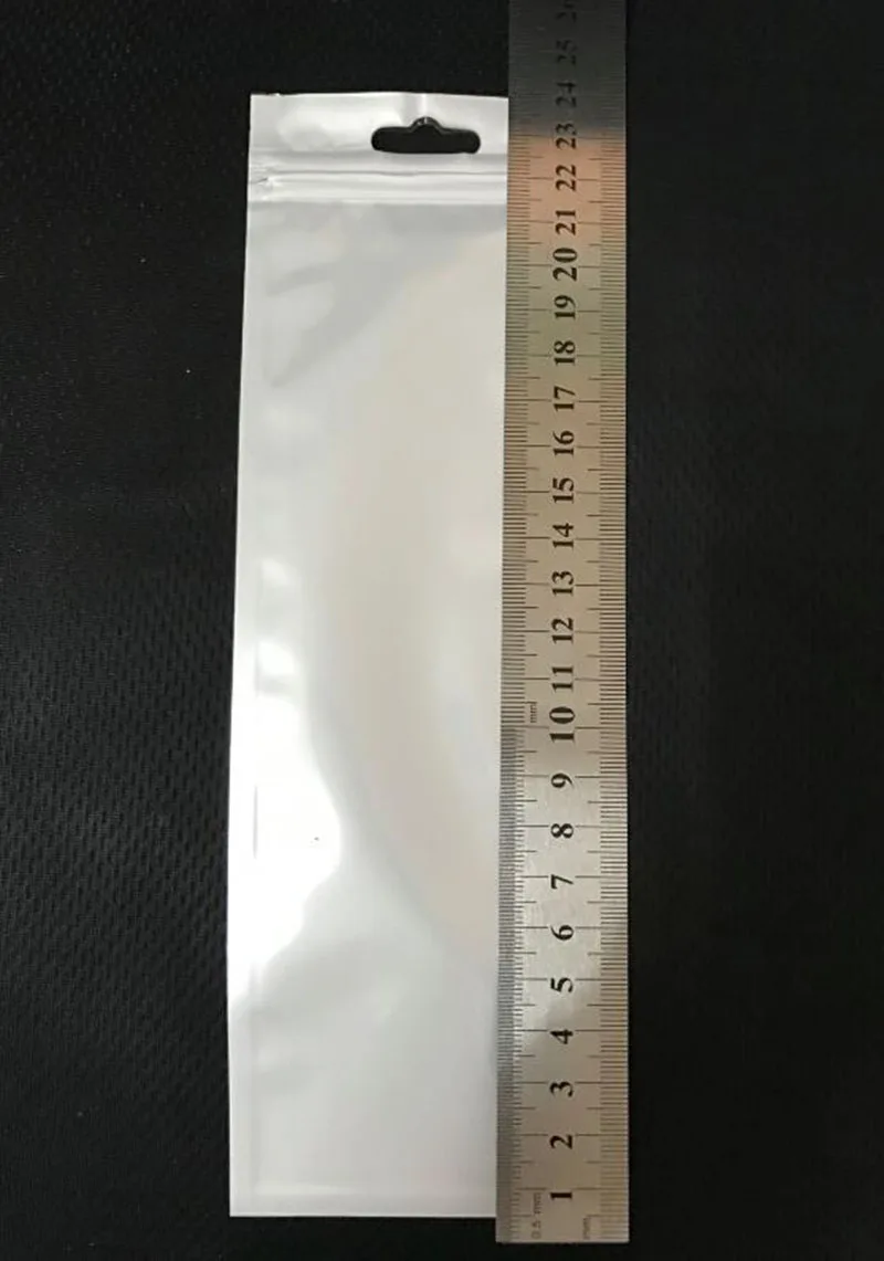8*24 см белый/прозрачный повторно закрываемый клапан молния пластиковые пакеты для розничной упаковки Ziplock застежка; для хранения пакет W/отверстие для подвешивания