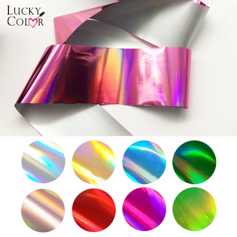 

Holographic Transfer Sticker Nail Art Starry Sky Laser Metal Color Nail Foil 1 Pcs Shiny Manicure Decoration DIY Paper Tips