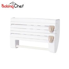 BAKINGCHEF Multifunction plastic wrap Storage Rack Protect Home Organizer Holder Space Accessories Supplies Gear Product Items