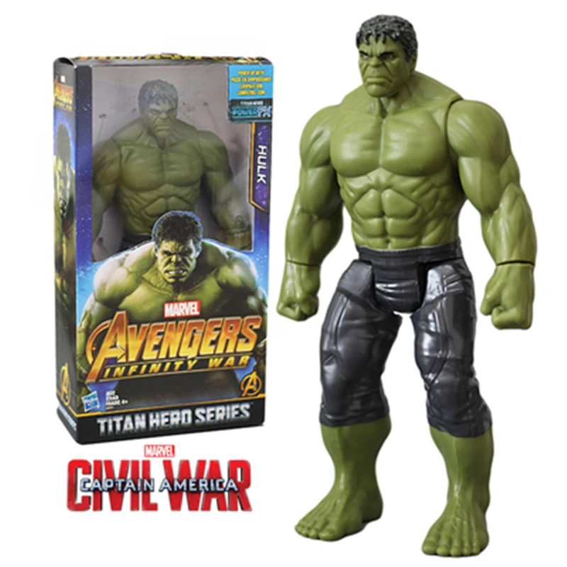 30cm Marvel Avengers Infinity War TITAN Thanos Spiderman Hulk Iron Man Captain America Thor Wolverine Action Figure Toys Dolls
