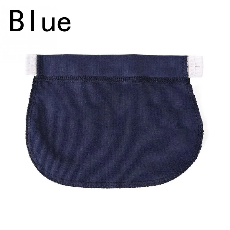 Mother Loose Pants Belt Maternity Pregnancy Waistband Belt Soft Adjustable Elastic Pants Lengthening Waist Extenders Button - Color: as picture