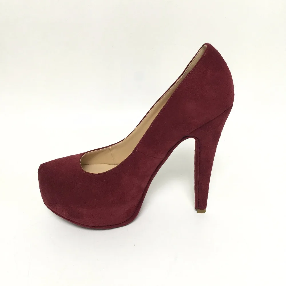 Wine Red Women Pumps Platform Heels Office Shoes Lady Women Pumps Platform Heels Office Shoes