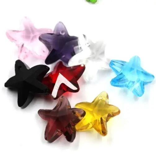14MMx14mm Glass Beads DIY Jewelry Making Charm Crystal Starfish Craft | Украшения и аксессуары
