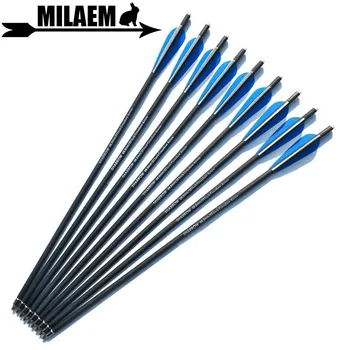 

24pcs 22inch Archery Crossbow Bolts Carbon Arrow Crossbow Arrow Replaceable Broadhead Rubber Vanes OD8.8mm Hunting Accessories