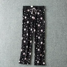 Зимние женские модные свободные штаны с завязками на талии, многоцветные флисовые штаны для сна с принтом, женские трендовые штаны размера плюс, теплые штаны для отдыха