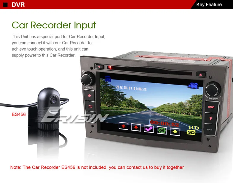 Best Erisin ES7160P 7" WCar DVD GPS Navigator 3G DAB+ DVR System for Opel Vauxhall Holden Antara Zafira 9