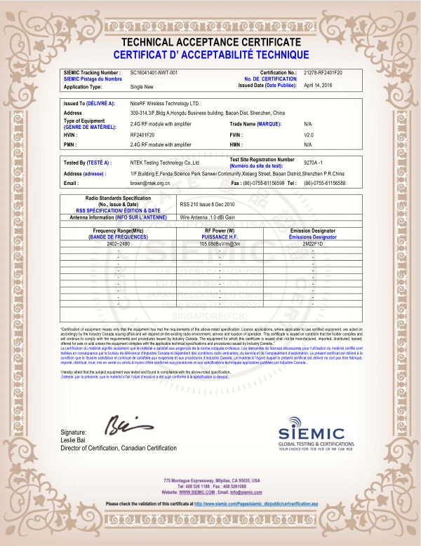 ICEC RF2401F20