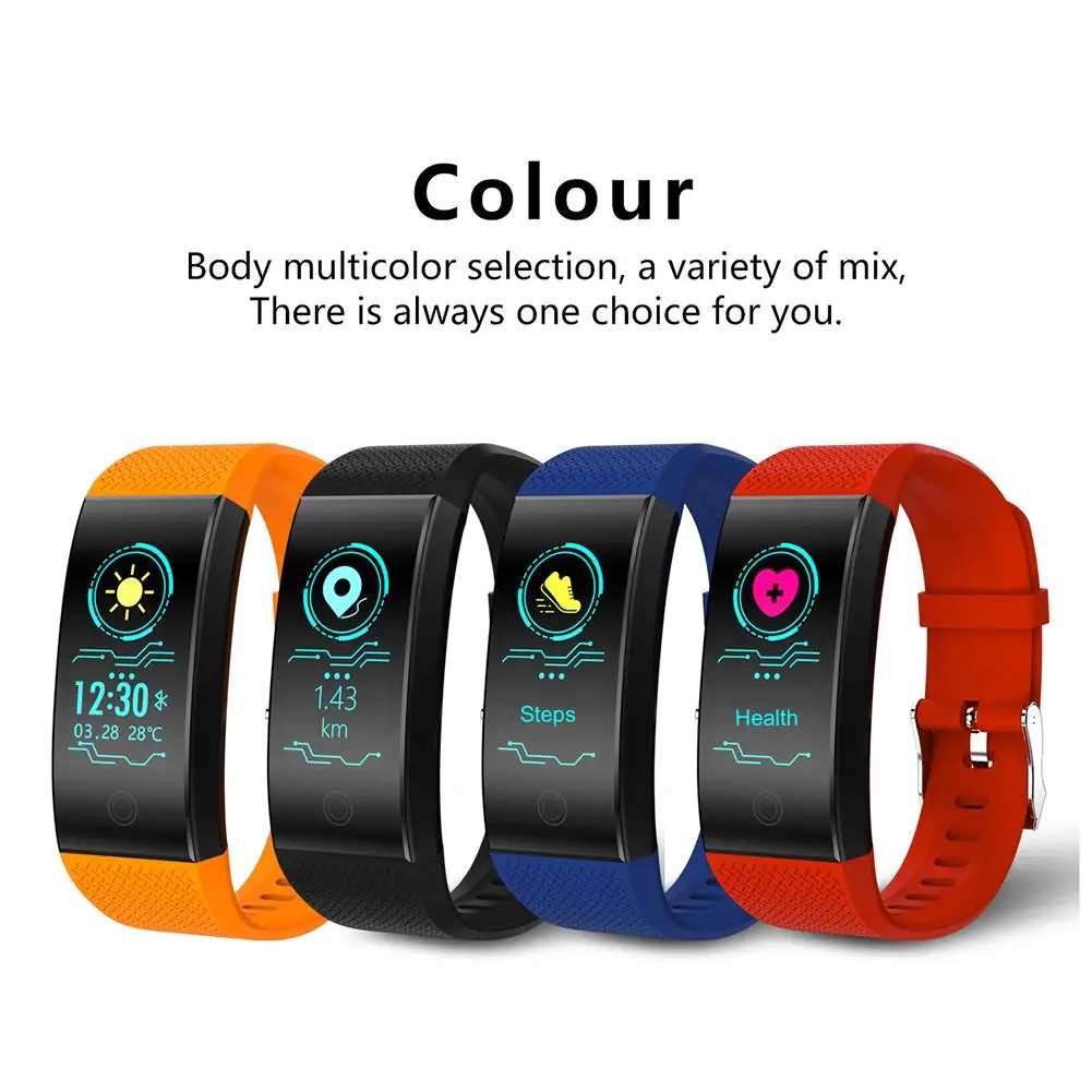 

Smart bracelet Fitness Band QW18 Fitness Tracker Pedometer Bluetooth Heart Rate Blood Pressure Sensor smartband PK mi band 3