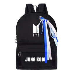 Nueva Mochila Kpop Bts alrededor de la Bolsa de Lona de Ayuda Versión Coreana Del Viento de la Escuela Mochilas de Serpentinas Frescas Y Encantadoras Nueva Mochila Kpop Bts alrededor de la Bolsa de Lona de Ayuda Versión Coreana Del Viento de la Escuela Mochilas de Serpentinas Frescas Y Encantadoras