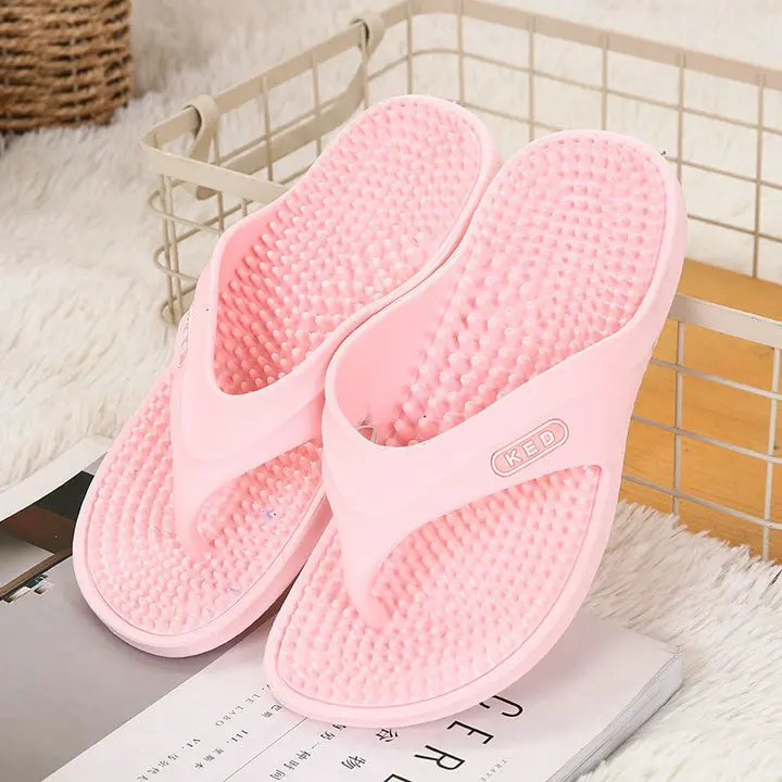 new casual fashion factory direct sales Summer sliders Anti Slip Massager Sole Indoor and outdoor Women Flat Slippers (5)