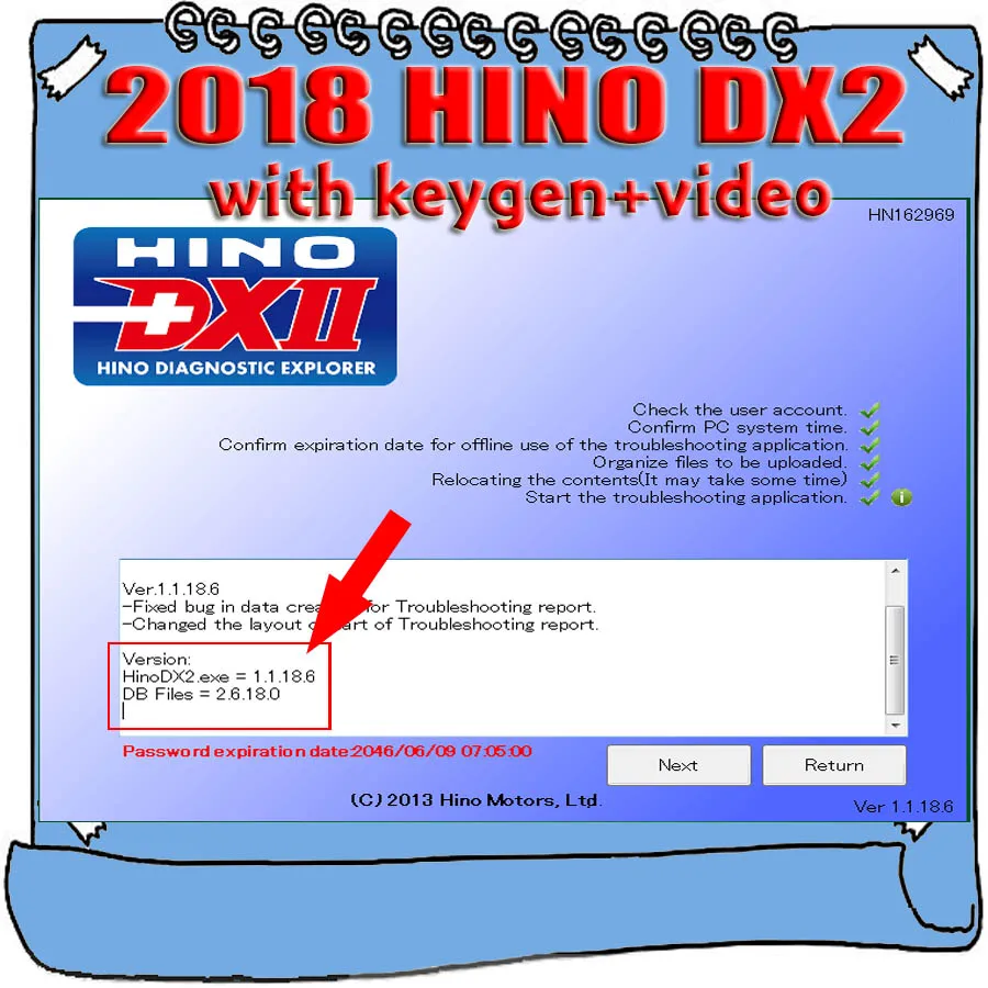 

2018 for Hino Diagnostic EXplorer 2 for Hino DX2 1.1.18.6 + Troubleshootings Database + Keygen Activator