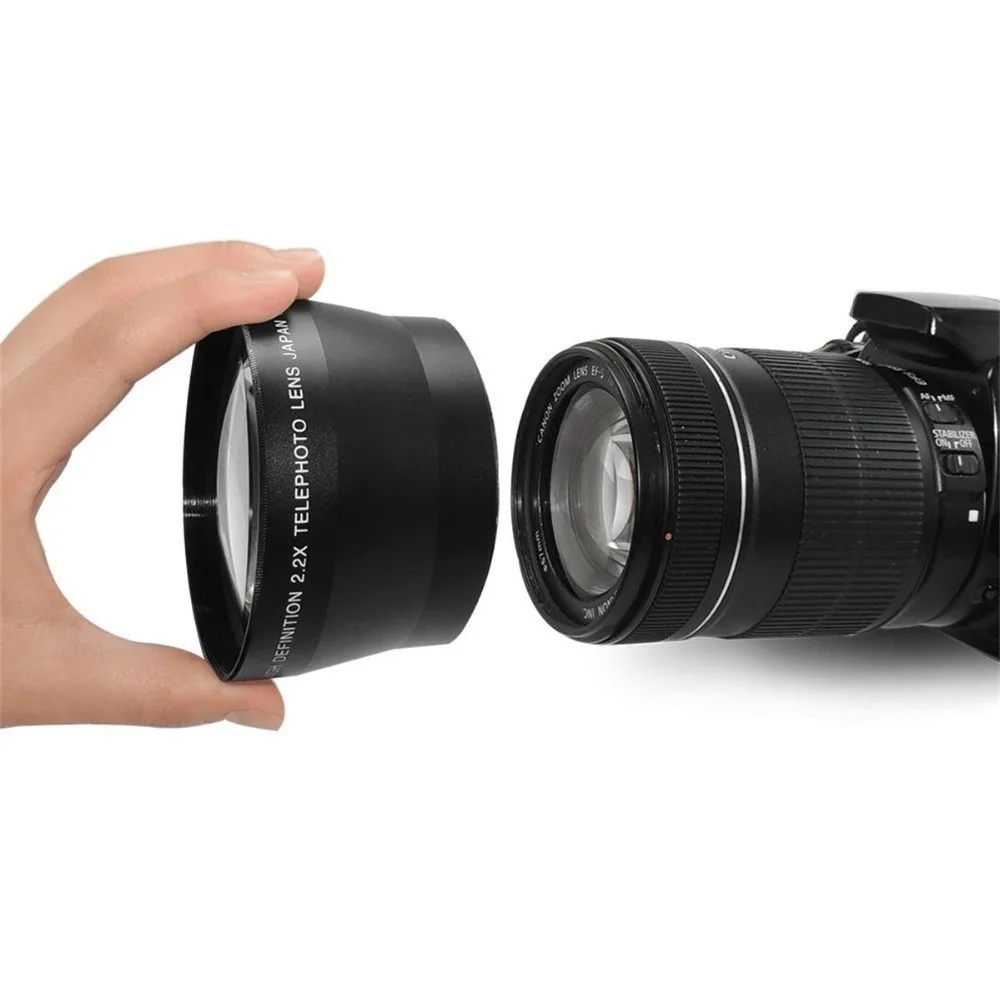 

Lightdow Universal 67mm 2.2x Telephoto Tele Lens Suitable for all 67mm size Cameras Camcorders DSLR Camera for NIKON for CANON