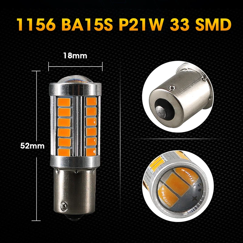 Светодиодсветодиодный лампа для салона автомобиля HLXG 2x1156 Bay15d BA15S P21W|Сигнальная