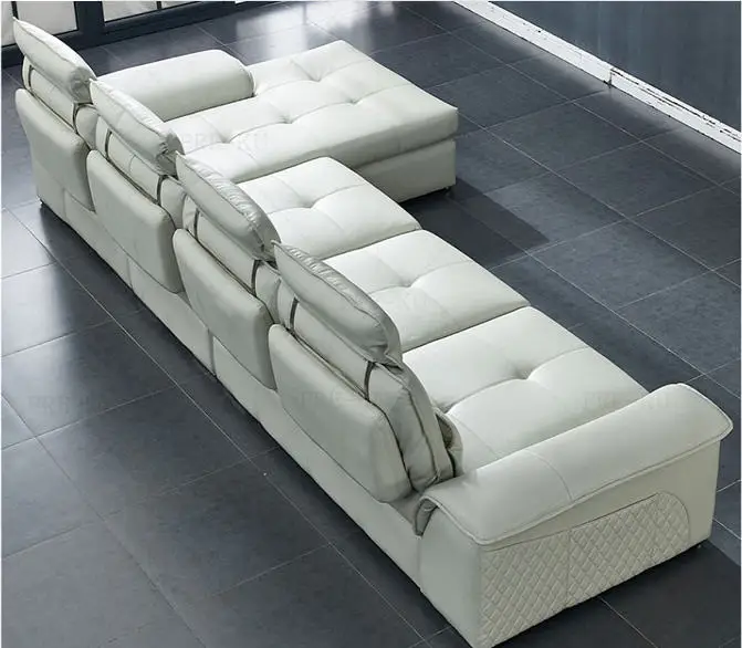 Настоящий секционный диван из натуральной кожи, кресло для гостиной, диван с алоновым слоем, asiento muebles de sala canape, L образный диван cama