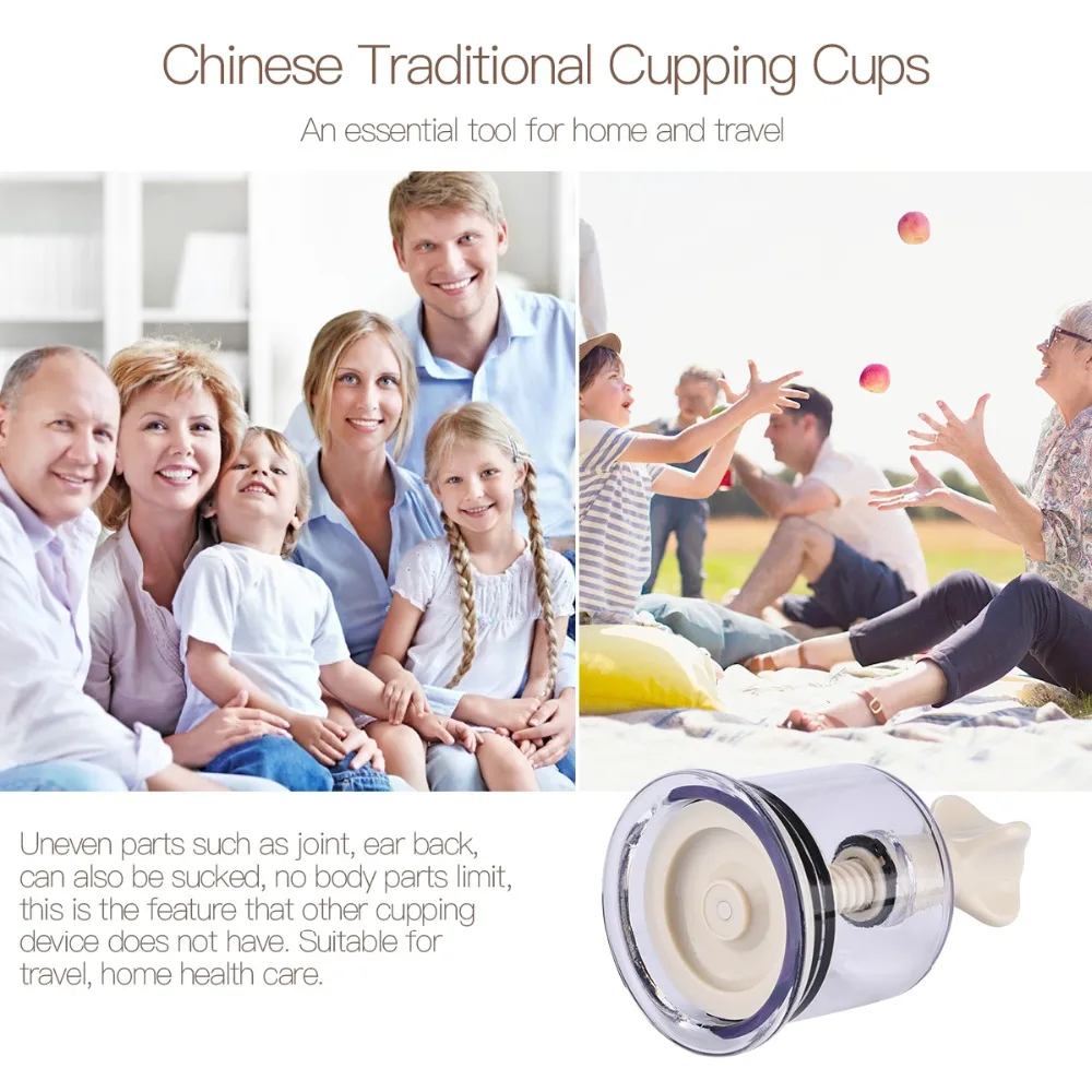 2 шт китайские медицинские вакуумные банки, скручивающее всасывающее ...