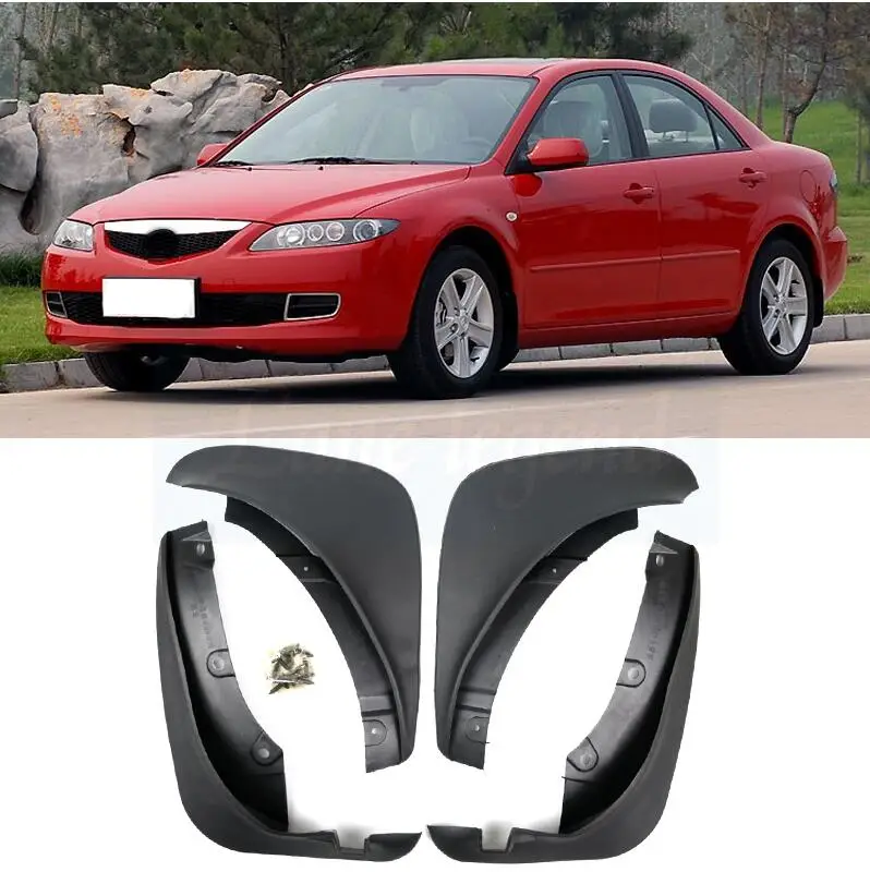 

Set Molded Mud Flaps For Mazda 6 Sedan 2003-2008 GG Mudflaps Splash Guards Mud Flap Mudguards Fender 2002 2004 2005 2006 2007