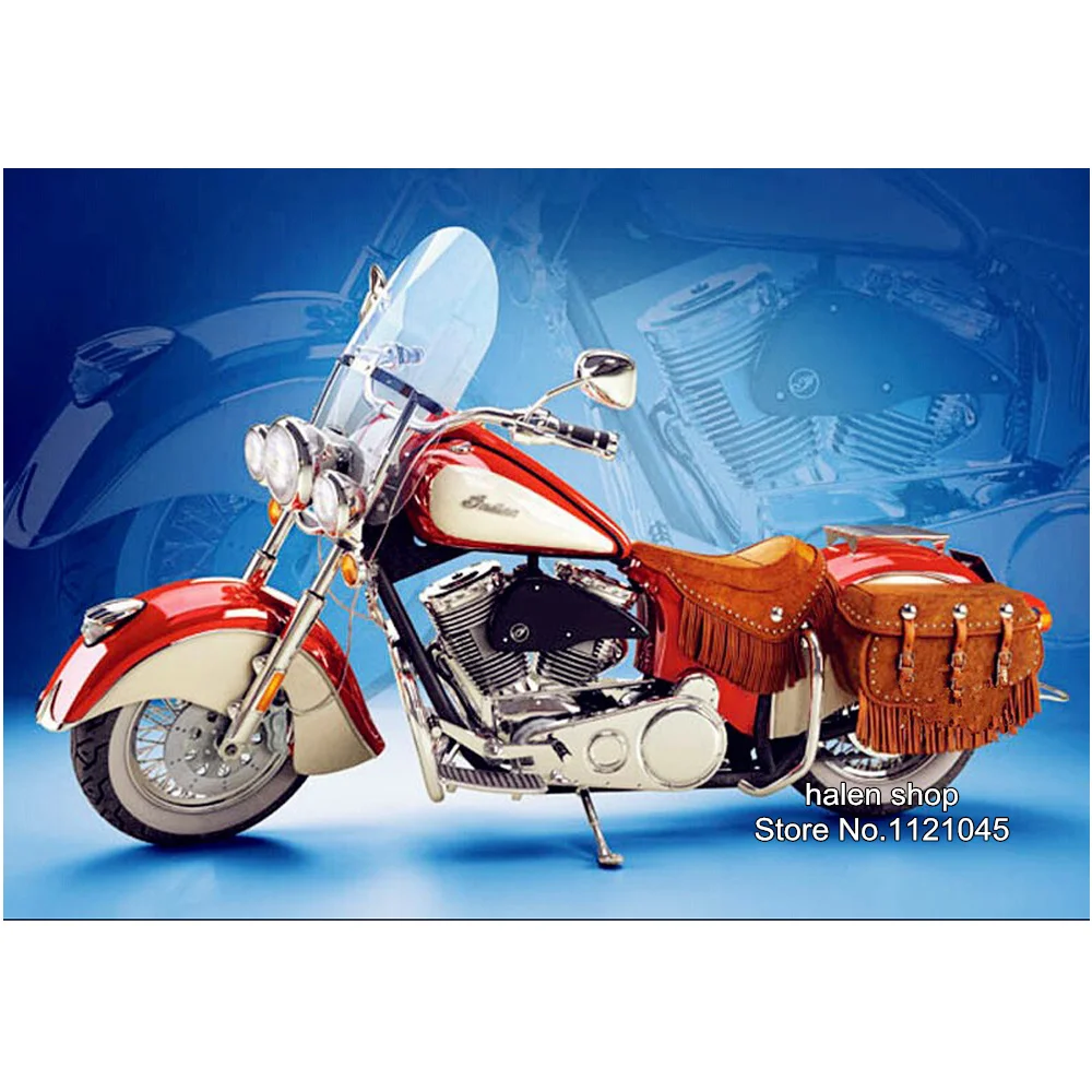 

DIY Full Square Diamond Painting Cross Stitch Kits motorcycle 5D Diamond Mosaic Wedding Decor Gift Diamonds Embroidery DF460