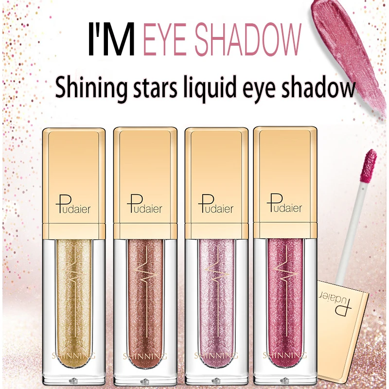 

18 Colors 4.5g Shining Stars Liguid Eye Shadow Colorful Glitter Shimmer Waterproof Long-lasting Eyeshadow Magic Eyes