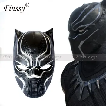 

New Black Panther Masks Movie Fantastic Four Cosplay Men's Latex Party Mask for Halloween Cosplay Carnival Costume for Adult