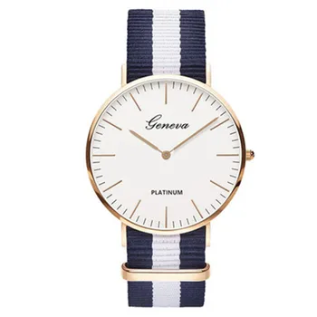 

Classic Hot Sale Nylon strap Style Quartz Women Watch Top Brand Men Watches Fashion Casual Fashion Lovers Watch couple watch