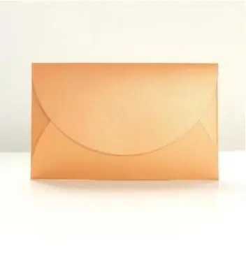 50 шт./лот ручной работы мини-конверты винтажные цветные жемчужные пустые бумажные конверт для приглашения на свадьбу конверт Рождественский подарок конверт - Цвет: orange