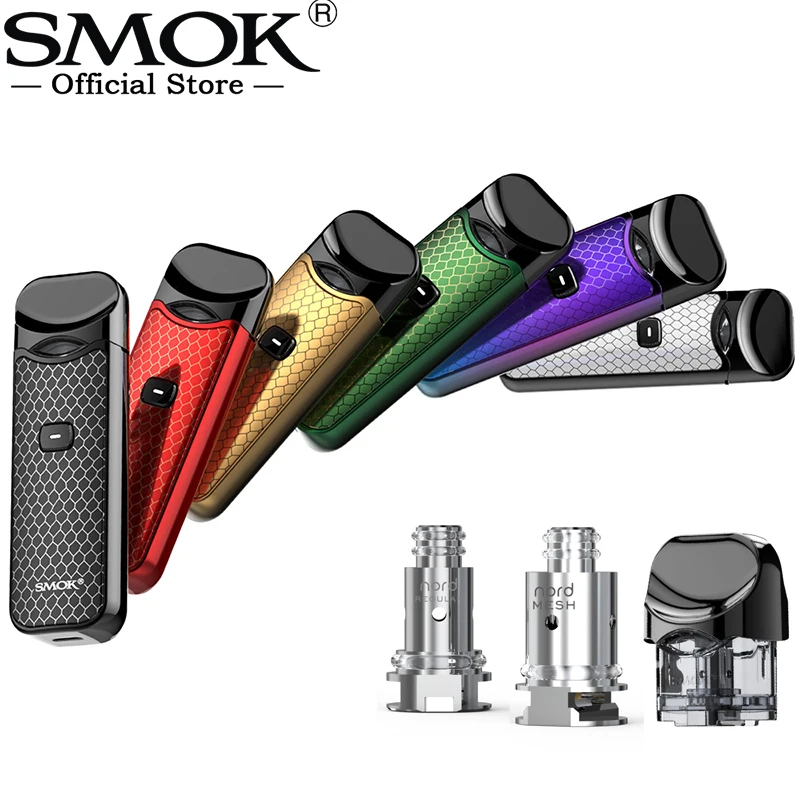 SMOK Nord Pod KIT 1100mah Built-in Battery 3ML Cartridge Atomizer Regular Mesh Coil Electronic Cigarette Vape Pen VS Novo Fit SMOK Nord Pod KIT 1100mah Built-in Battery 3ML Cartridge Atomizer Regular Mesh Coil Electronic Cigarette Vape Pen VS Novo Fit