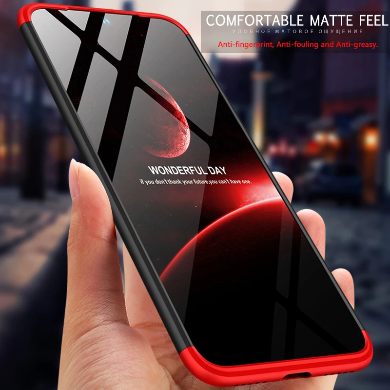 

Cases for Xiaomi Redmi Note 7 Pro Case 3In1 Matte Hard PC Colorful Business Style redmi note 7 global version Phone Cover Funda