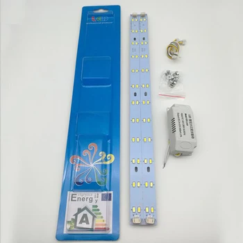 

220V LED 5730 SMD Light Source Plate 310MM One Drive 4X6W PCB Two-color Reform Lamp Board LED Ceiling Lamp 10pcs