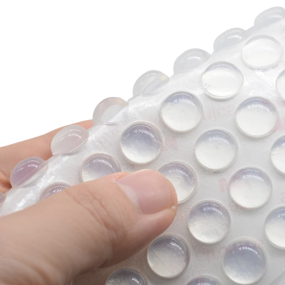 50pcs Door Stopper Silicon Rubber Kitchen 5mm Thickness