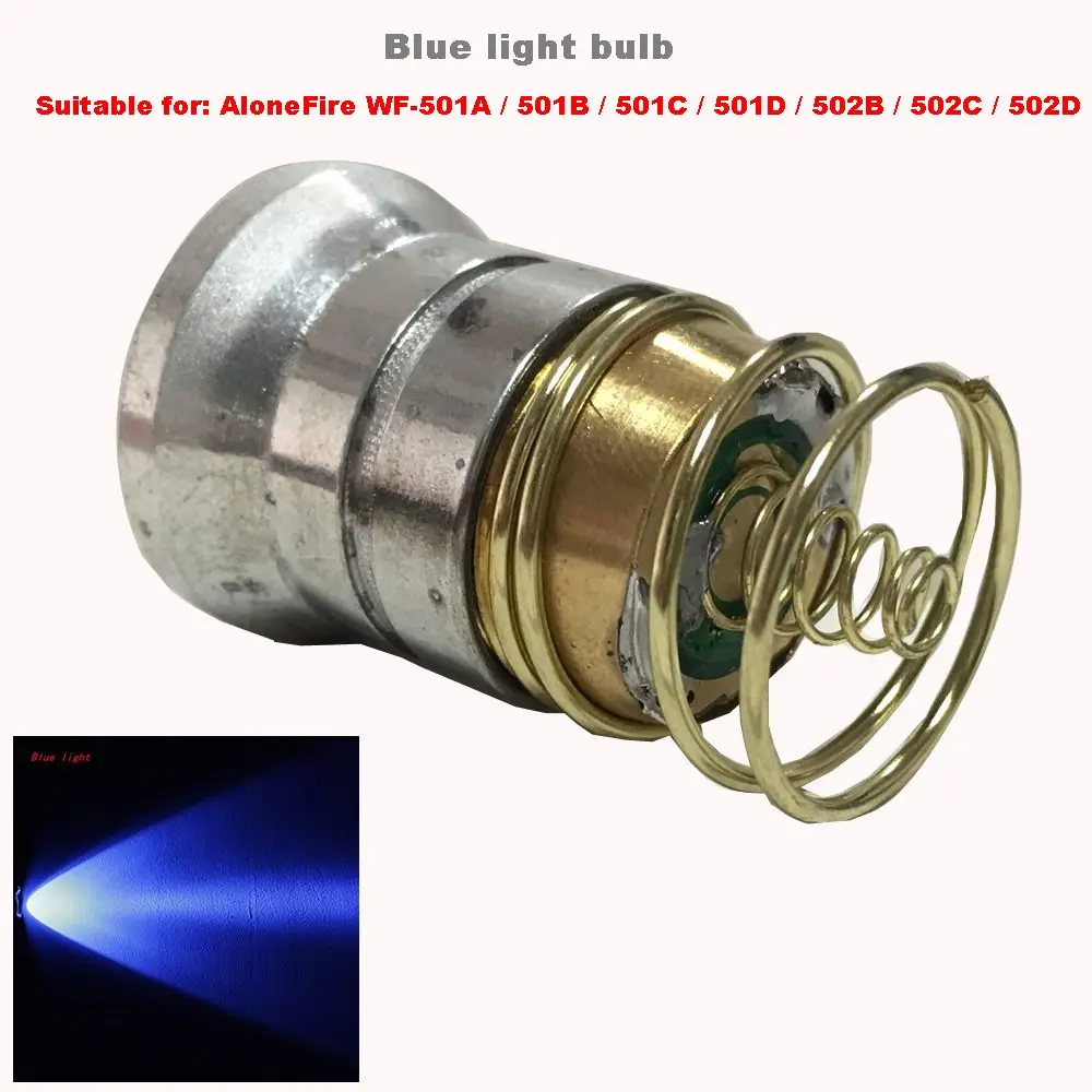 Blue light bulb
