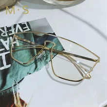 MS ретро модные очки со стеклянной рамкой для женщин с близорукими очками супер легкие оптические очки унисекс новые очки