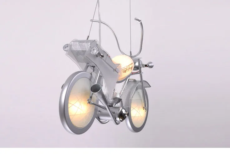 Алюминиевая мотоциклетная стеклянная мультяшная люстра E14 Светодиодная лампа накаливания современные лампы для детей лампа для спальни освещение
